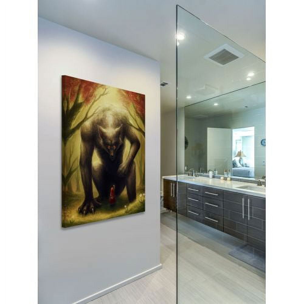 "Little Red Riding Hood" Painting Print on Wrapped Canvas