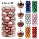 thumbnail image 4 of 24 bolas de Navidad de 6/8 cm, adornos para árbol de Navidad, decoración para fiestas, colgante de esferas de Navidad para Año Nuevo 2024, 4 of 5