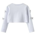 thumbnail image 5 of Gubotare Little Girls Shrug Girls Long Sleeve Cardigan Childrens Kids Bolero Shrug Size 1T 2T (White,1-2 Years), 5 of 5