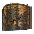 thumbnail image 2 of Meyda Tiffany 23824 Tall Pines 10" Tall Wall Sconce - Bronze, 2 of 4