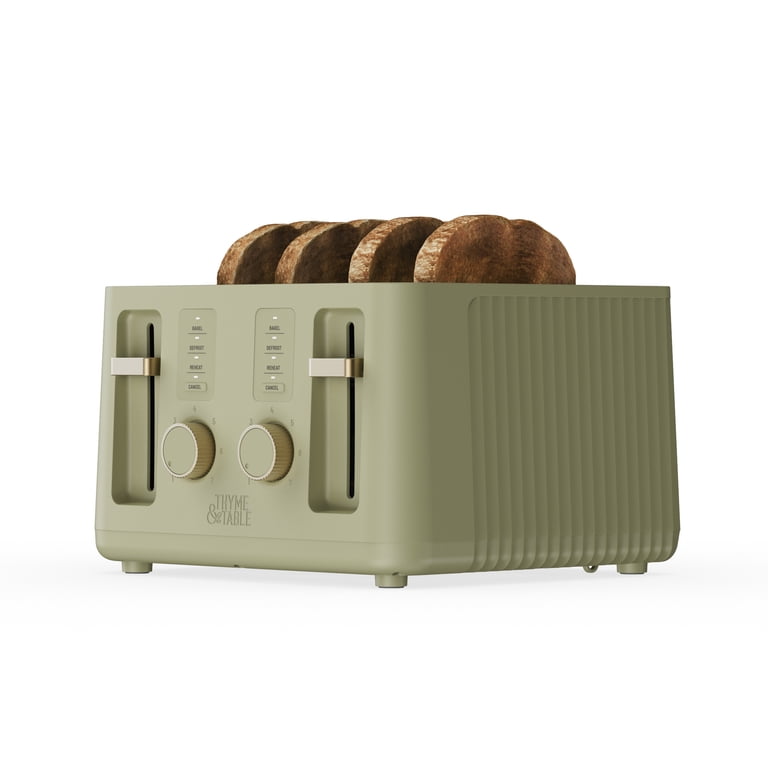 Thyme & Table 4-Slice Toaster, Eucalyptus Green photo 2