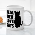 thumbnail image 3 of CafePress - REAL MEN LOVE CATS Mugs - 11 oz Ceramic Mug - Novelty Coffee Tea Cup, 3 of 4