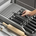 thumbnail image 5 of Expandable Knife Organizer for Drawer - Retractable and Adjustable Knife Block Holder Insert, Secure Storage Tray for Kitchen Countertop Organization$$Home Decor, Kitchen, & Other, 5 of 8