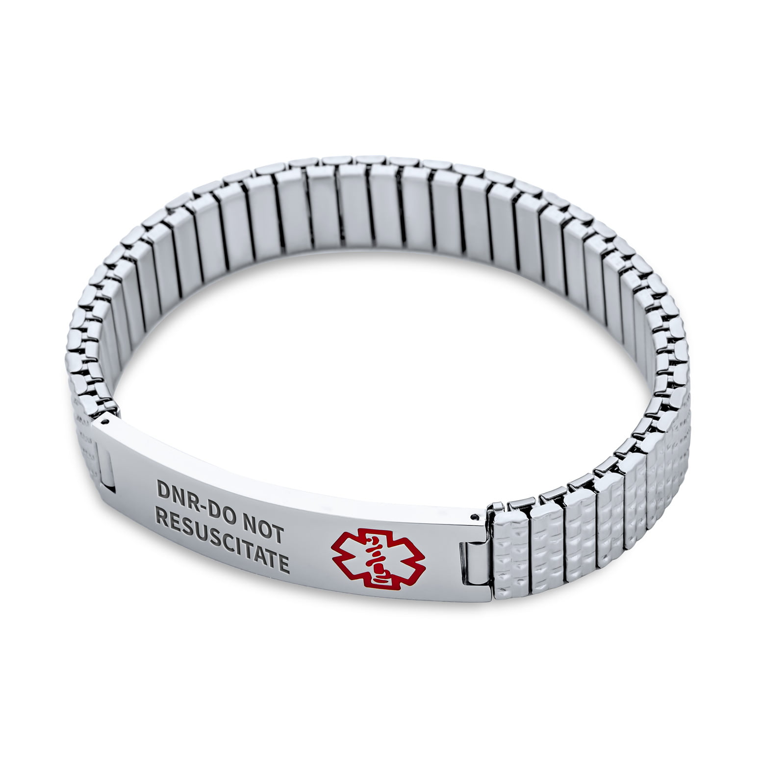 DNR-Do Not Resuscitate Medical Alert ID Bead Chain Bracelet Engraved 