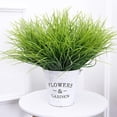 thumbnail image 3 of Paquetes de césped artificial, flores artificiales para exteriores, resistentes a los rayos UV, hierba falsa, flores falsas, no se decoloran, plantas de plástico sintético, jardín, porche, ventana,, 3 of 6