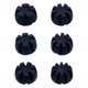 thumbnail image 4 of 6 piezas de bases de flores reutilizables de silicona para moldear velas y jabón con resina epoxi. Negro, 4 of 9