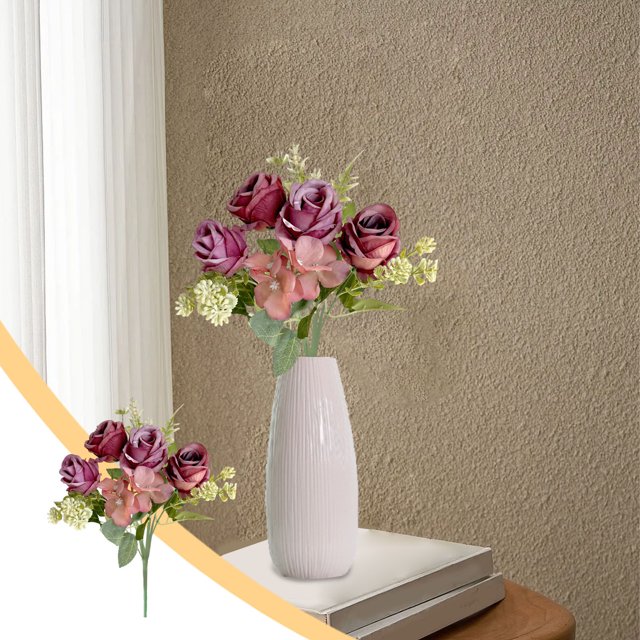 Decoración del hogar, decoración de habitaciones, ramo de rosas de imitación, accesorios de fotografía, muebles para el hogar, ramo de rosas de pintura al óleo europea, flores de imitación, flores fal