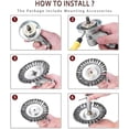 thumbnail image 4 of Max Motosports 8 inch Steel Wire Wheel Brush Cutter Weed Eater Trimmer Head with Adapter Kit, 4 of 9