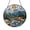 Acrylic 3.5 Inch, variant on Mountain Stream Landscape Window Suncatcher Hanging Decor, Stained Glass Style Alpine Forest River Decorative Panel Art for Window Decoration Nature Home Decor