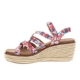 thumbnail image 3 of Corkys Womens All Nighter Floral Espadrille Wedge  Casual Shoes, 3 of 5