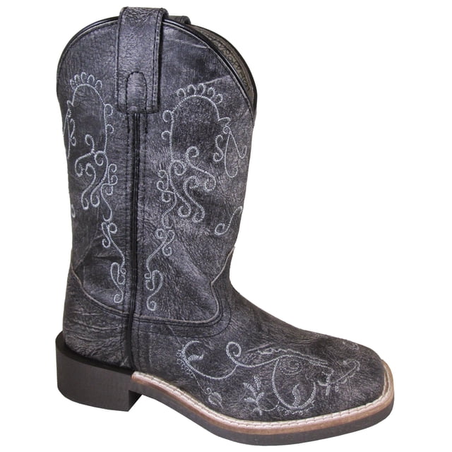 Bota vaquera negra vintage Marilyn para niños - Talla EE. UU.: 9 Smoky Mountain Boots 3088C-9R