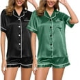 thumbnail image 2 of Tosmy Women's Pajamas Sets 4 Piece Ladies Plus Size Casual Pajamas Ladies Lace Suspenders Shorts Home Wear Sexy Sleepwear 2025, 2 of 4