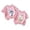 Pink, variant on Girls' Cotton T-Shirt, Batik Design, Cute Summer Tops, Casual Short Sleeve Blouse for 1-12 Years Kids