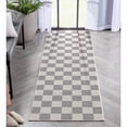 thumbnail image 6 of Well Woven Apollo Square Modern Geometric Grey Flat Pile Easy to Clean 2'3" x 7'3" Runner Rug for Living Room Stairs Hallway and Kitchen, 6 of 6
