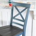 thumbnail image 2 of Powell Cothran 24" Indoor Wood Counter Stool, Set of 2, Blue, 2 of 8