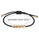 thumbnail image 5 of Pulsera De Cuentas De Cobre Tibetano Ajustable Hecha A Mano Budista Nudo De La Suerte Pulsera De Cordón Rojo + Negro Para Mujeres Y Hombres 2 Uds Monstrate AP005214-00, 5 of 6