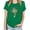 Green, variant on WREESH Womens St. Patricks Day Shirt 2025 Fashion Crewneck T-Shirts Shamrocks Printed Graphic Tees Tops Short Sleeve Shirts Casual Loose Fit Blouses Olive Green
