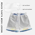 thumbnail image 3 of FORMRS Boys Swim Trunks Quick Dry Mesh Liner Boardshorts Sizes XS-XL, Pink Hand Drawn Sailboats, 3 of 7