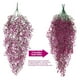 thumbnail image 5 of Paquete de 2 enredaderas verdes colgantes artificiales | Ratán de sauce sintético de plástico de 31,5 pulgadas | Guirnalda de hojas realista para hogar, balcón, jardín, boda, decoración interior y, 5 of 8