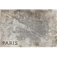 thumbnail image 2 of PI Studio 24x17 Gold Ornate Wood Framed with Double Matting Museum Art Print Titled - Map Paris White, 2 of 4