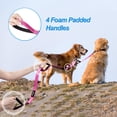 thumbnail image 3 of Correa doble para perros PetBonus reflectante para caminar, rosa, 3 of 6