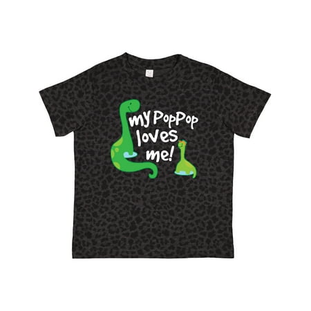 

Inktastic My Pop Pop Loves Me Dinosaur Gift Toddler Boy or Toddler Girl T-Shirt