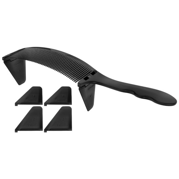 HOMEMAXS  Hair Comb Curved Professional Barber Blending Curly Man Miss Black