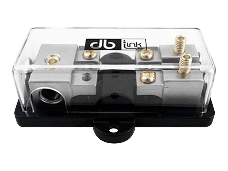 DB Link Fuse holder 4 AWG x1 8 AWG x2 clear
