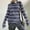 #108-Blue, variant on Ounisa Women Tops Stripe Sweatshirt for Women Crewneck Long Sleeve Tops Holiday Party Casual Shirts