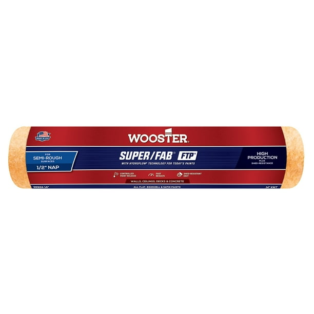 Funda para rodillo de pintura Wooster RR924, 36 cm, 0,5 pulgadas, siesta