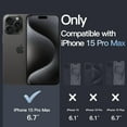 thumbnail image 2 of JETech Case for iPhone 15 Pro Max 6.7-Inch, Non-Yellowing Shockproof Phone Bumper Cover, Anti-Scratch Clear Back (Black), 2 of 6