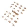 thumbnail image 4 of MasteelfCA 1 Set Christmas Carving Number Pendant Christmas Wooden Sign Number Sign, 4 of 7