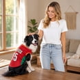 thumbnail image 4 of Pet Jersey Summer Sport Style for Dogs,Breathable Lightweight Polyester Fabric,Quick Pullover Design for Small Medium Breeds,Machine Washable Fade-Resistant Gold M, 4 of 8