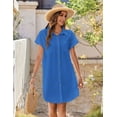 thumbnail image 4 of Vestido de verano Sundress Zeagoo 2024 100% algodón para mujer, 4 of 7