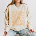thumbnail image 4 of Fall Decorations Outline - Women's Lightweight Garment Dyed Sweatshirt, 4 of 8