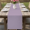 thumbnail image 4 of Purple Solid Color Table Runner - 108 Inch Long Aesthetics Contemporary Luxury Cotton and Linen Blended Dress Scarves Farmhouse Table Runner for Kitchen Dining, Coffee Table, 13" x 108", 4 of 8