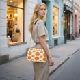 thumbnail image 7 of FORMRS Women Crossbody Purse with Chain Strap Vegan Leather Shoulder Handbag, Orange Geometric Pattern, 7 of 7