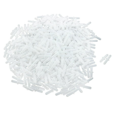 7 Way Plastic Connector - Aquarium Fish Tank Plastic Air Line Tubing 2 Way Straight Joint Connector 500Pcs