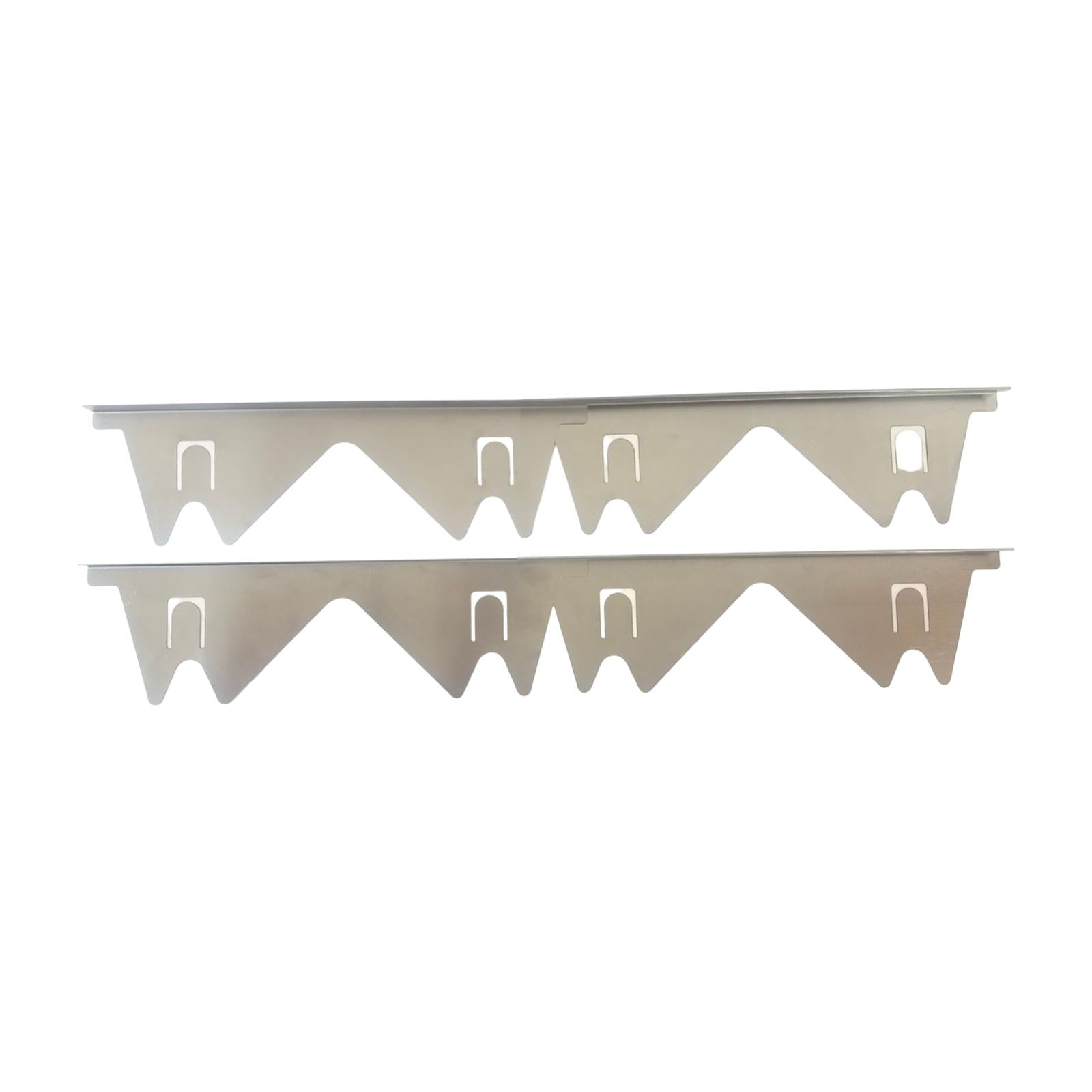 Esquirla Stainless Steel Stoves Gaps Covers Oven Side Filler Seals Refrigerator Heat Resistant Fills Gaps Stoves Guards Kitchen Filler silvery