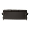 thumbnail image 4 of Leinster Upholstered Nailhead Sofa, Faux Leather, Espresso, 4 of 9
