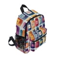 thumbnail image 2 of FORMRS School Backpack with Front Zippered Pocket 12" Student Travel Daypack, Blue Jam Jars, 2 of 6
