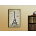 thumbnail image 2 of wall26 Canvas Print Wall Art Vintage Eiffel Tower Sketch with Typography Transportation Cultural Drawings Realism Chic Scenic Relax/Calm Multicolor for Living Room, Bedroom, Office - 12"x18&quot, 2 of 5