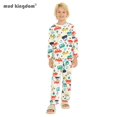 thumbnail image 2 of Mudkingdom-Conjunto de pijamas para niños y niñas, ropa de dormir de manga larga de lana para Halloween, Navidad, 2 of 4