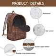 thumbnail image 4 of Chic Bohemian Floral Backpack for Women, Vintage Style Rucksack with Front Pocket, Lightweight Daypack for School, University, Work, Travel, Perfect Gift, 4 of 5