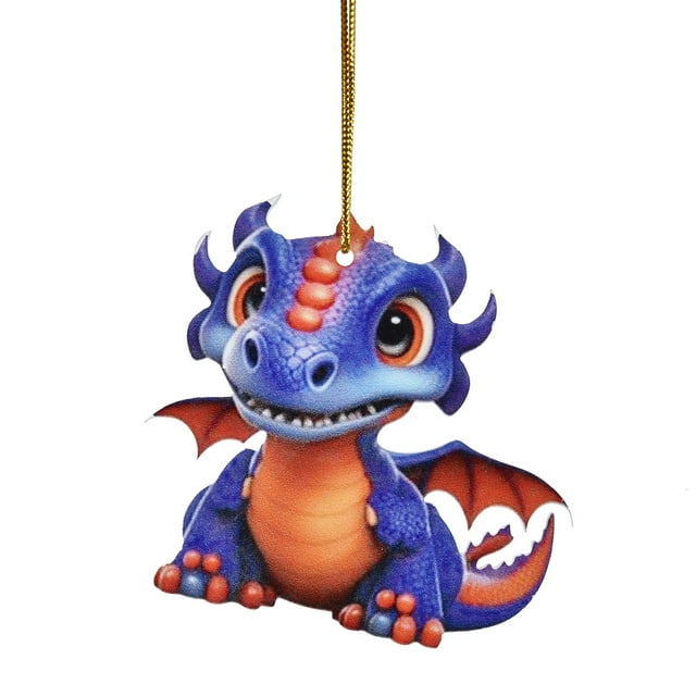 (2 Pack) Hangs 2D Adorable Flying Baby Christmas Ornament Unique Shape and Design Enhancing Holiday and Festive
