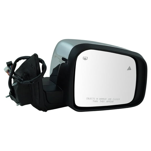 TRQ Mirror Power Heated Signal Memory Blind Spot Chrome Right RH for Durango New MRA08262