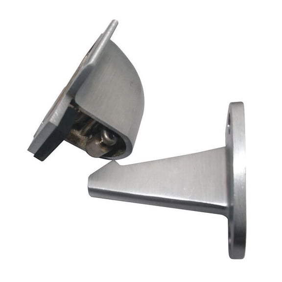 Automatic Door Holder, Satin Chrome, Wall, Color: Silver