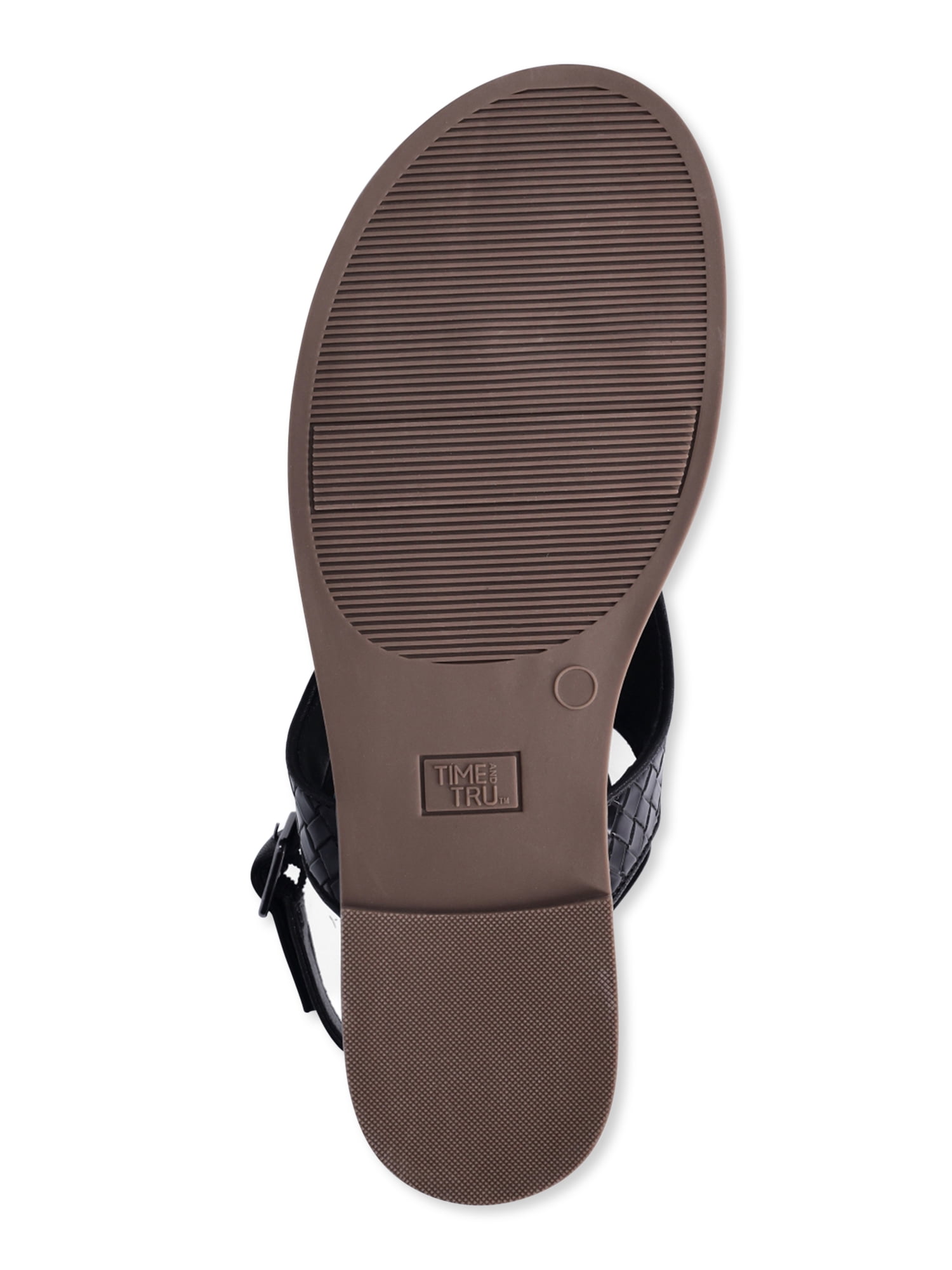 Time and Tru Women's Hooded Flat Thong Sandals, Wide Width Available