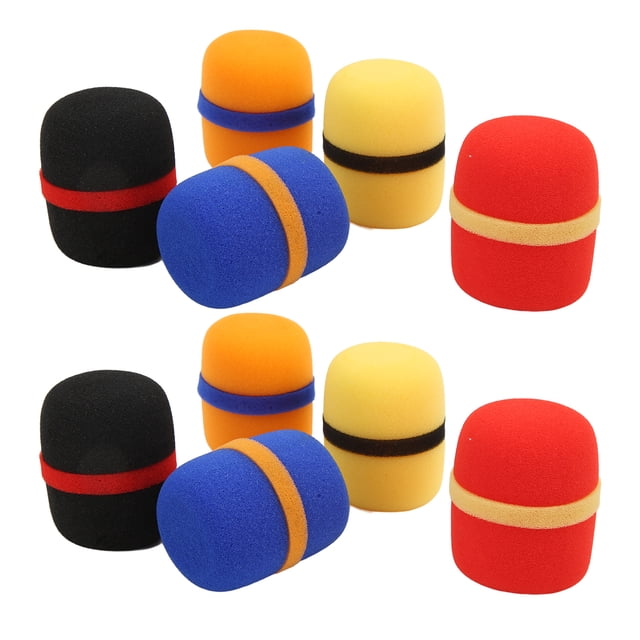 Microphone Windscreen Sponge Cover, Wide Application Easy To Install Dustproof Microphone Cover For Conference Rooms For KTV For News Interviews