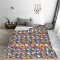 thumbnail image 5 of Sikiie Skull sunflower daisy Ultra-Soft Micro flannel Blanket Luxury All Seasons Warm Blanket for Bedding Sofa and Travel (4 sizes)-80"x60", 5 of 7